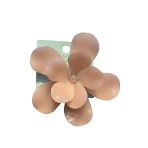 AND LOVELY PINK FLOWER BROOCH